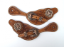 Showman Ladies Size Argentina Cow Leather Celtic Knot Spur Straps